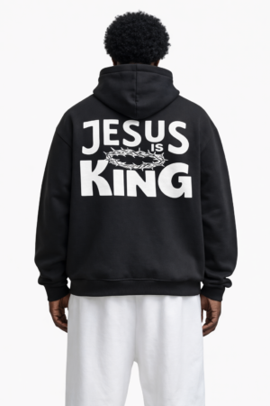 Jesus Is King – Heren Oversized Hoodie