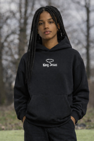 Jesus Is King - Dames Oversized Hoodie